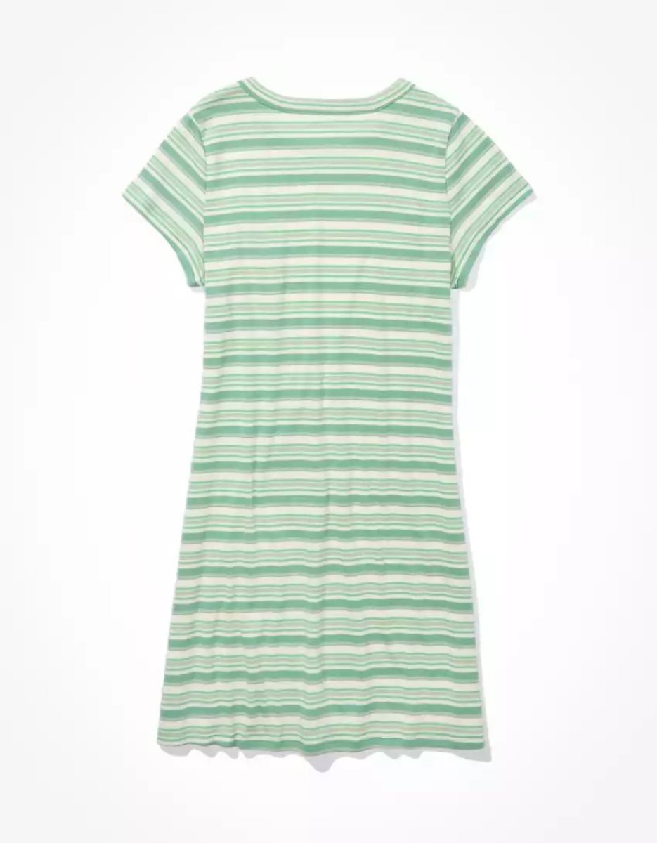 Mini Robe American Eagle AE Hey Baby Tee Vert Femme | JZK-68967833